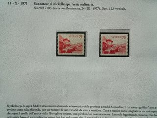 Francobolli Svezia Europa Musica 1972-85