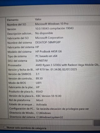 Portátil HP 445R G6 Plata
