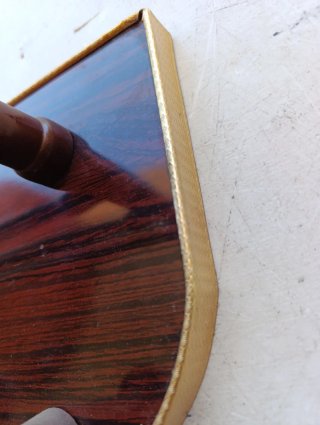 Perchero Madera Vintage con Estante Dorado