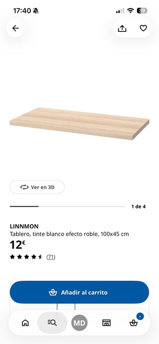 Escritorio IKEA con cajonera En perfecto estado.