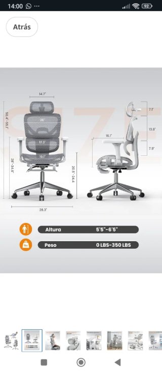 Silla ergonómica NUEVA