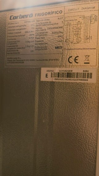 Frigorífico Combi Corberó CCH1821EW Blanco