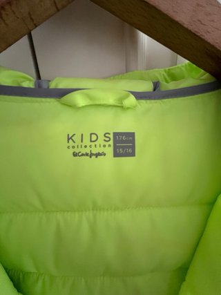 Plumífero infantil flúor