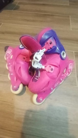 Patines Oxelo Play 3 Rosas Ajustables 31-34