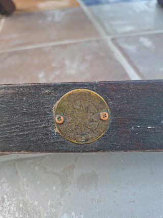 Mesa de madera Teka y 6 sillas