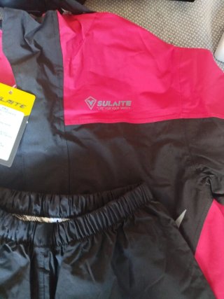 Traje Impermeable Moto  Negro/Rojo