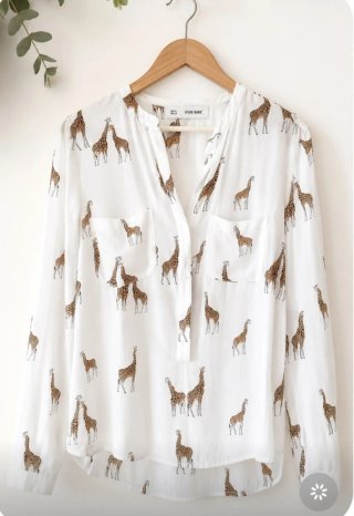 Blusa Sfera Basic Jirafas Talla M