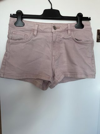 Vaquero corto rosa Mango Teen