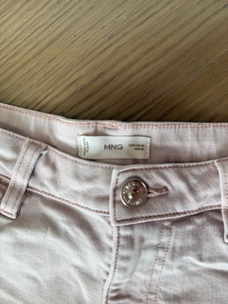Vaquero corto rosa Mango Teen