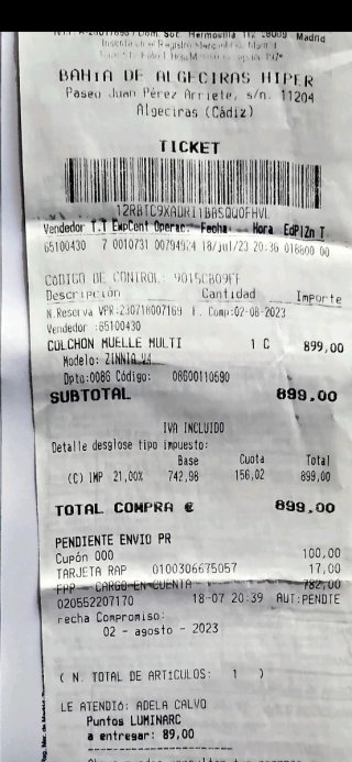 Colchón Flex poco uso. Comprado en HIPERCOR.