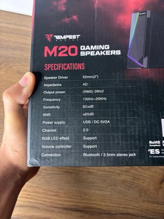 Altoparlanti Gaming Tempest M20 RGB