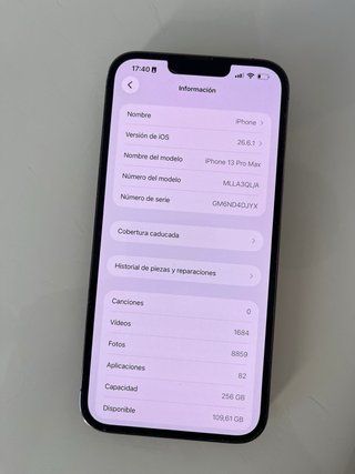 iPhone 13 Pro Max 256GB Grigio Siderale