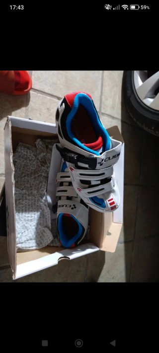 Zapatillas Ciclismo Cube Blancas