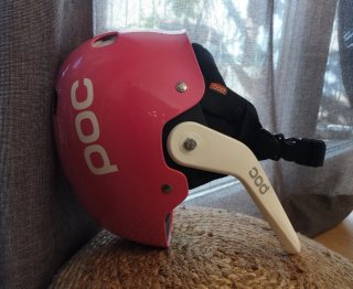 Casco POC rosa esquí y snow para competición