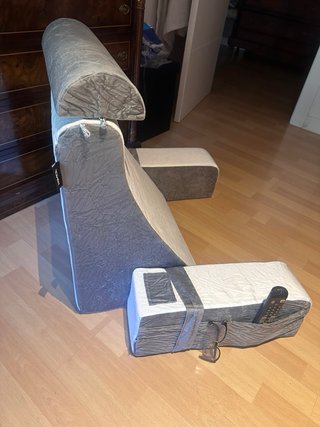 Respaldo y apoyabrazos para cama