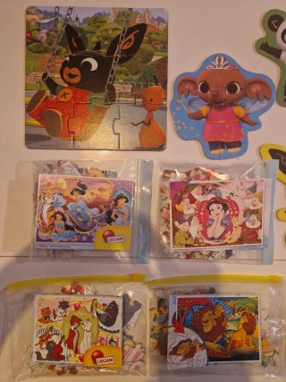 Lotto 10 Puzzle Disney + Bing per Bambini