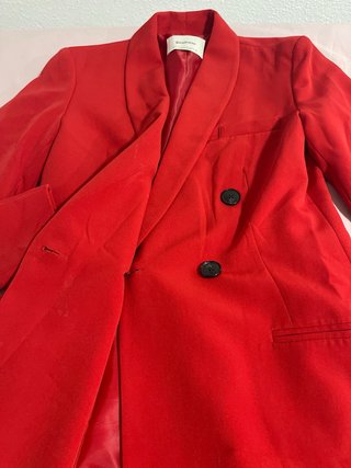 Abrigo Stradivarius Rojo