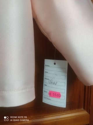 Chaqueta torera fiesta raso salmón