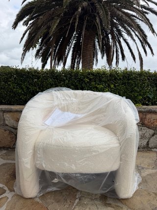 Sillón Borreguito Blanco Sklum NUEVO