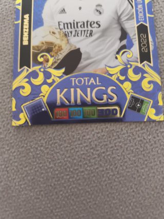 Cromo Panini La Liga Benzema Total Kings 2022