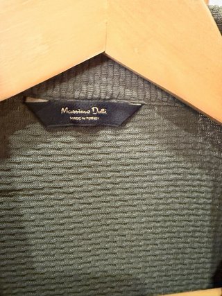 Polo Massimo Dutti Algodón Verde Oliva