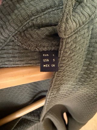 Polo Massimo Dutti Algodón Verde Oliva