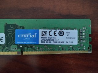 Crucial 16GB DDR4 2666MHz UDIMM RAM