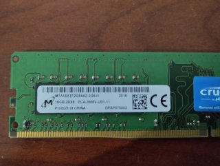 Crucial 16GB DDR4 2666MHz UDIMM RAM