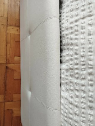 Cabecero polipiel blanco cama 90