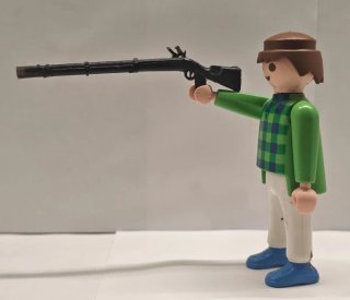 Muñeco Playmobil con rifle