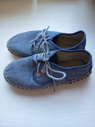 Zapatillas esparto azul marino talla 32