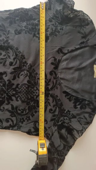 Blusa TFAN manga 3/4 negra