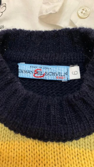 Set 3 camicie + gilet bimbo tg 6 mesi