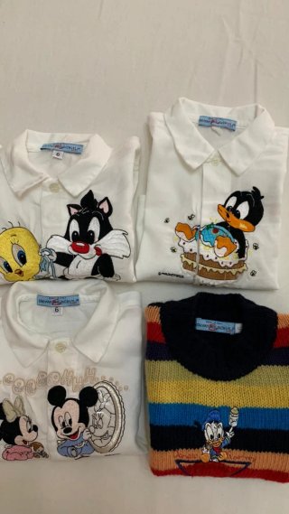 Set 3 camicie + gilet bimbo tg 6 mesi