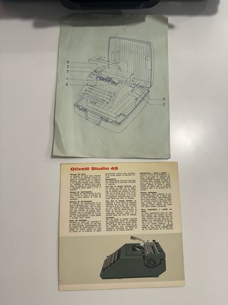 Olivetti Studio 45 Máquina Escribir Nueva turquesa