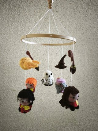 Móvil Cuna Harry Potter Crochet