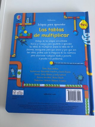 Libro infanfil “LAS TABLAS DE MULTIPLICAR”
