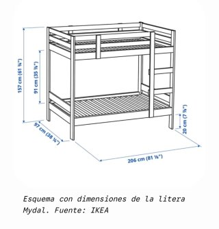 Litera Ikea Mydal Madera