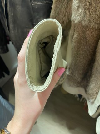 Chaqueta Piel Conejo Beige/Marrón