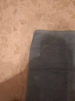 Alfombrilla de baño azul
