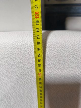 Cabecero de cama tapizado blanco