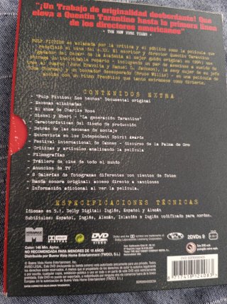 Pulp Fiction DVD Edición Coleccionista