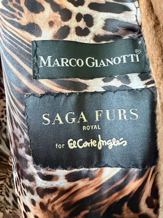 Abrigo largo piel SAGA FURS ROYAL Talla L