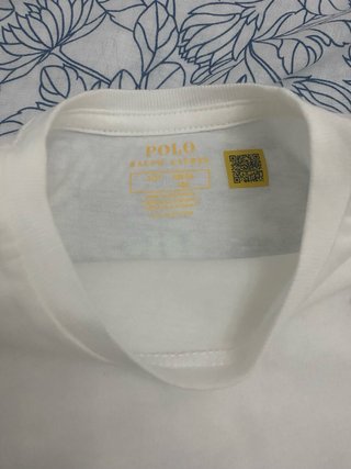 Camiseta Polo Ralph Lauren Blanca Niña/o Talla 3T