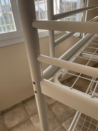 2 Literas IKEA Blancas Metálicas