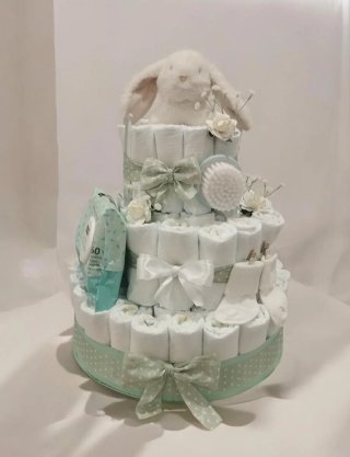 Tarta de pañales bebé Nube