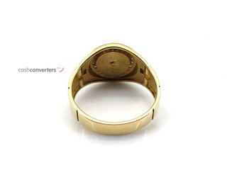 anillo oro 18k con piedra con circonita