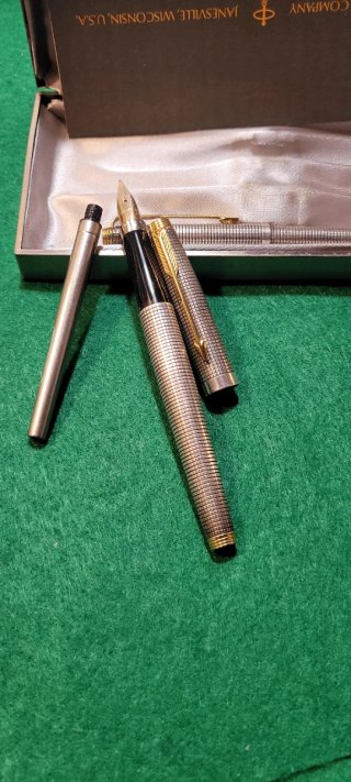 Set penne Parker in argento