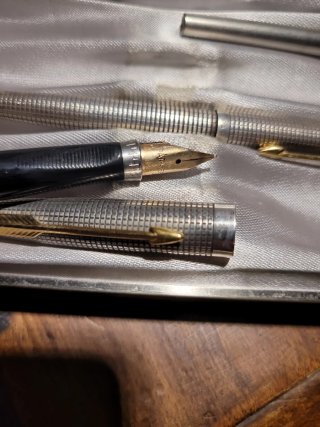 Set penne Parker in argento