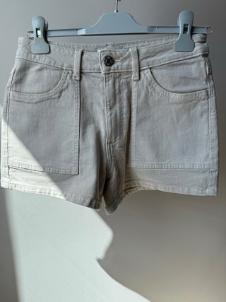 Vaqueros cortos beige Mango Teen